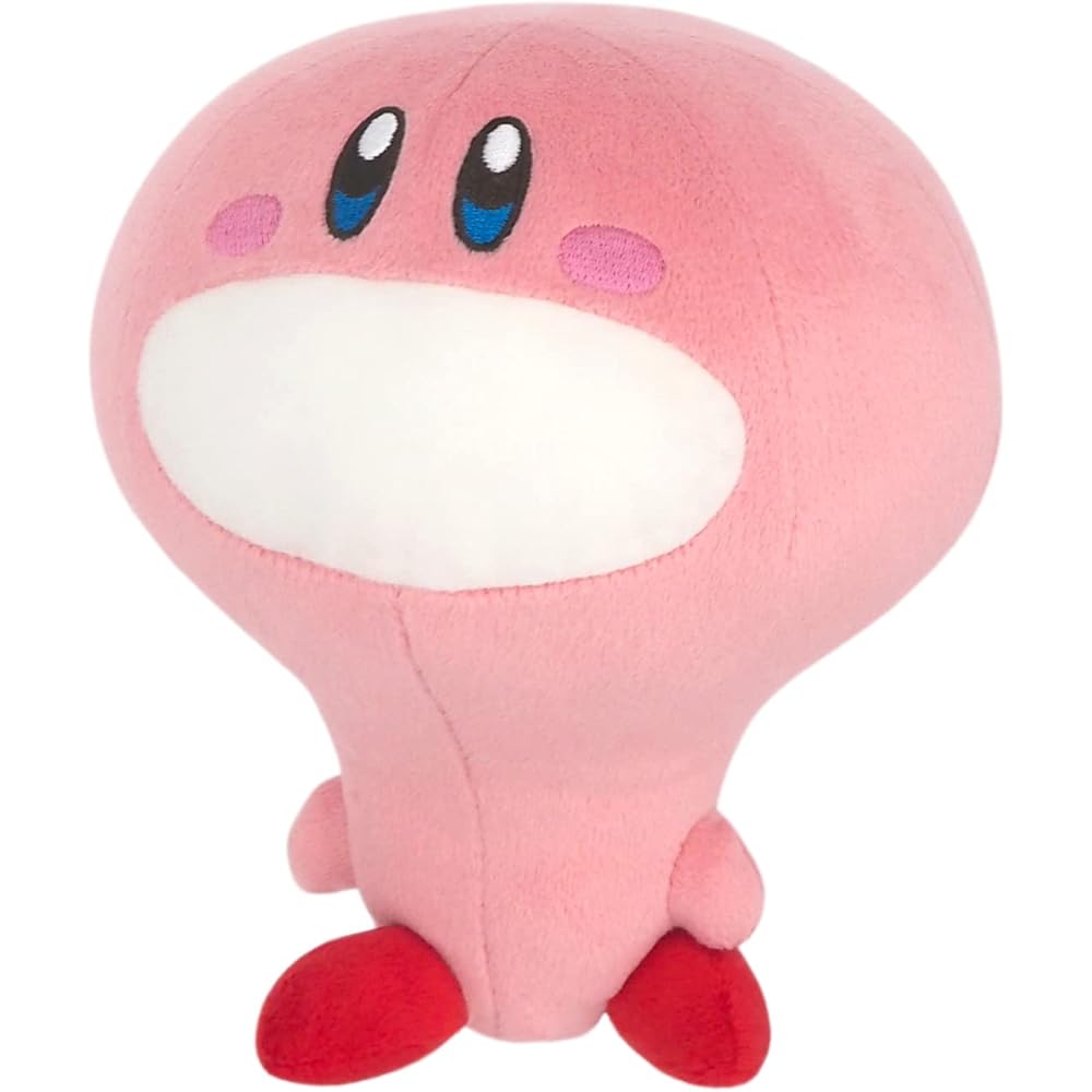 San-ei Trading Kirby All Star Collection Kirby Plush Toy Small 14cm x 14cm x 17.5cm