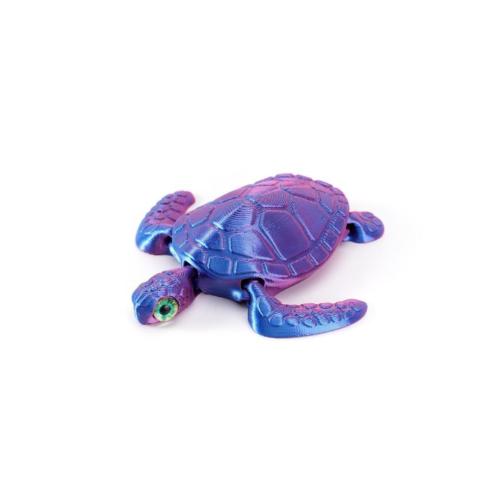 Cartoon 3D Printed Turtle Model Movable Sea Turtle Model Animal Figures  Creative Collection
