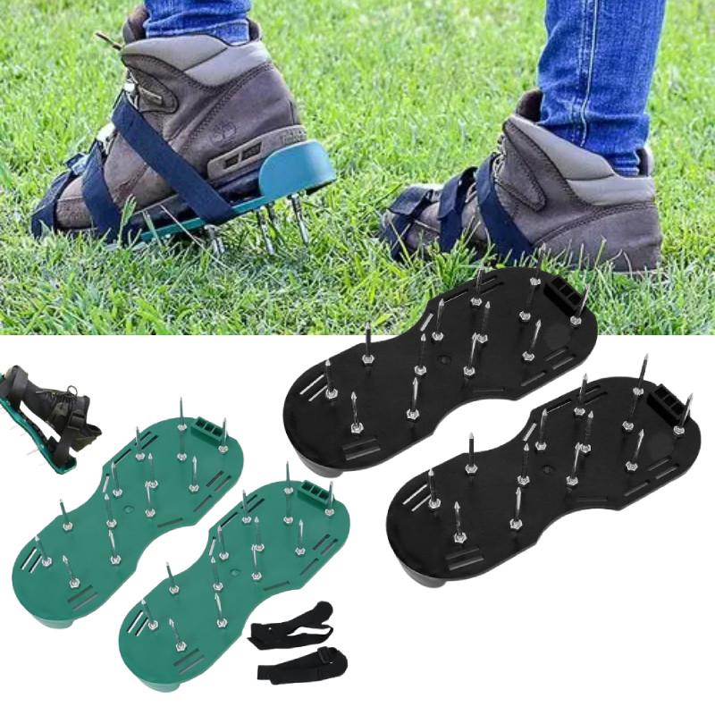 Garden Aerator Soil Spike Shoes Lawn Tool For Gardening And Landscaping Work