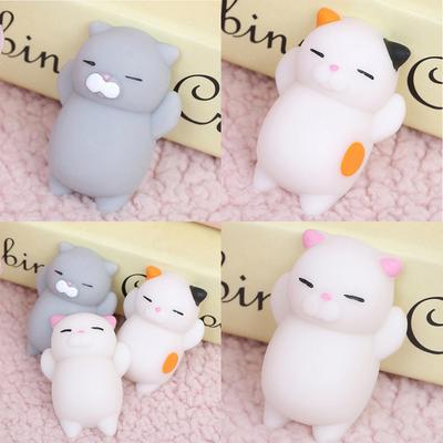 Super Pomalý Mäkký Stúpajúci Squishy Stlačiteľný Roztomilý Mačací Výraz Usmievavá Tvár Hračka Kawaii