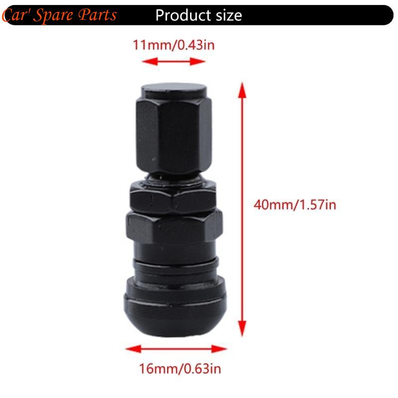 Y4UA Multifunctional Car Tire Valves Stems Cores Aluminum with Protective Caps for Various Vehicle Extreme Driving Conditions