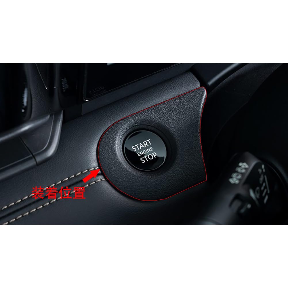 RUIQ Nissan New Serena C28 Series Interior Start Button Cover Ring Engine Start Button