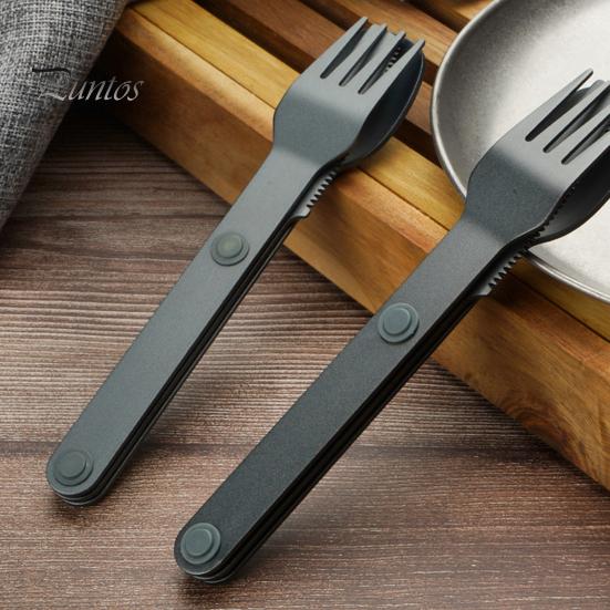 Sada magnetických náčiní Kovové příbory Potravinářské leštěný povrch BPA Free Venkovní cestovní Nůž Vidlička Lžíce Sada Camping Utensils