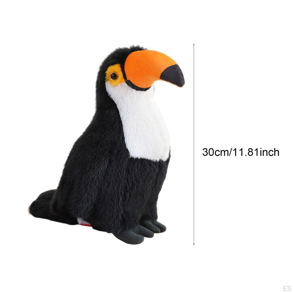 Tukan Spielzeug Realistisch Kuschelig Dekoration Gastgeschenke Multifunktionales Geschenk Stoffpuppe Robust für