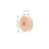 50pcs Round Wooden Small Wheels Toy Accessories DIY Handmade Crafts Supplies for Kids Children