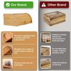Premium Bamboo Bread Box, Bread Storage and Organizer, Organizer for Kitchen Countertop