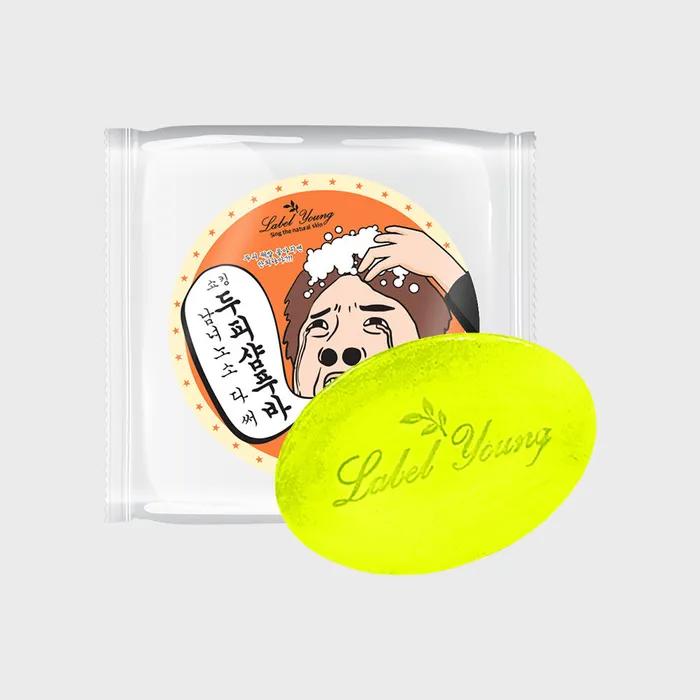 

[Label Young] Шокирующий шампунь-бар для кожи головы / Эксфолиация кожи головы / Уход за чувствительной + чувствительной кожей головы + Против перхоти / Натуральный шампунь-бар