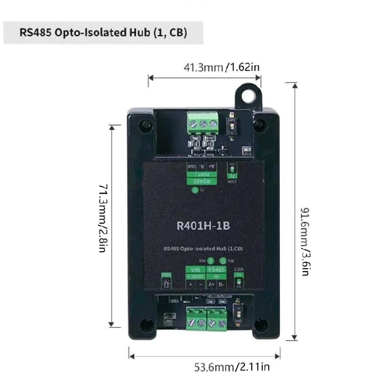 Opt Isolation Enable RS485 Hub Providing Configurable Port and Transparently Data Transfer Enhancing Reliability