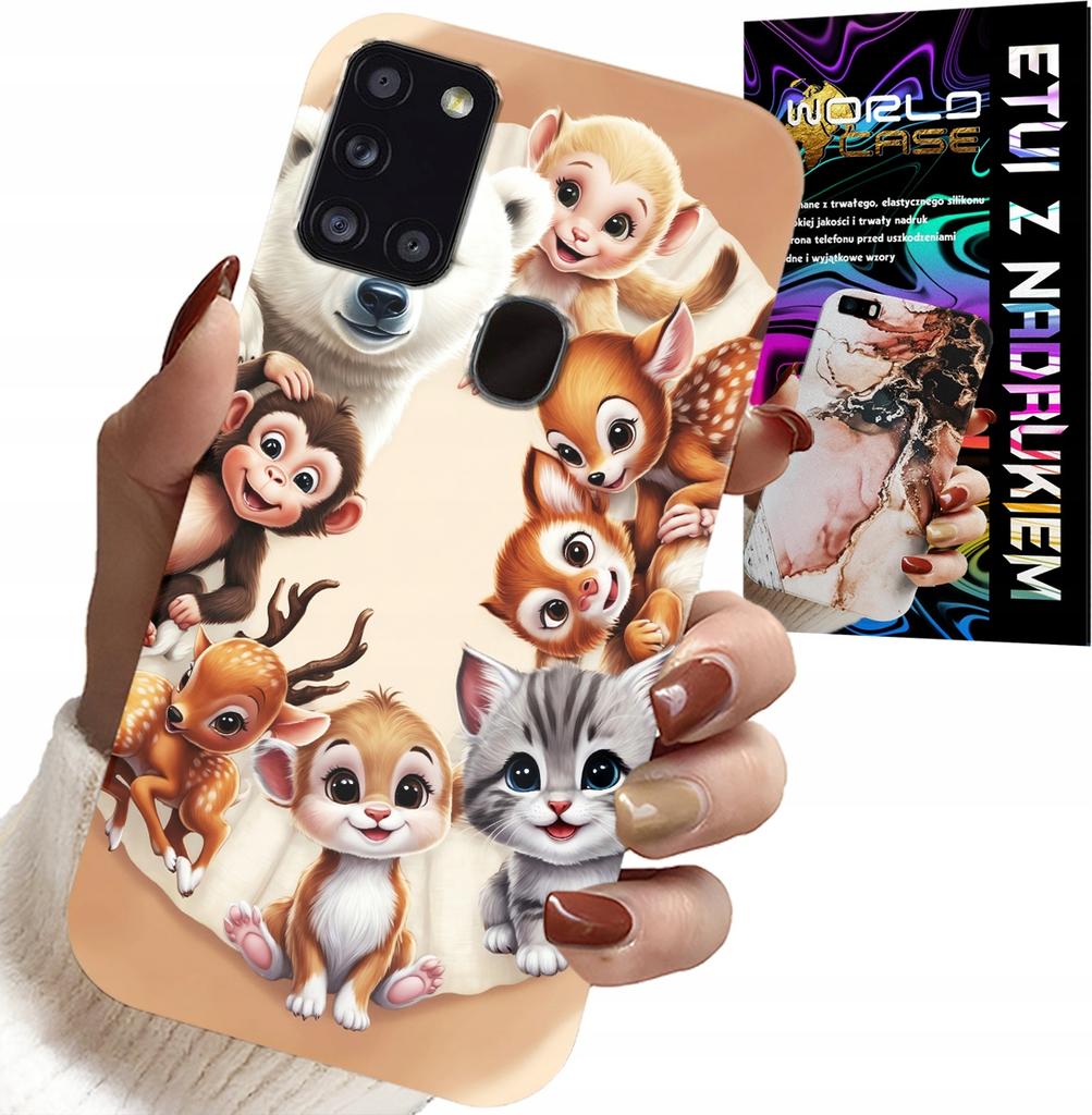 Etui Do Samsung Galaxy A21S - Plecki Dla Dzieci W Zwierzęta Leśne Case