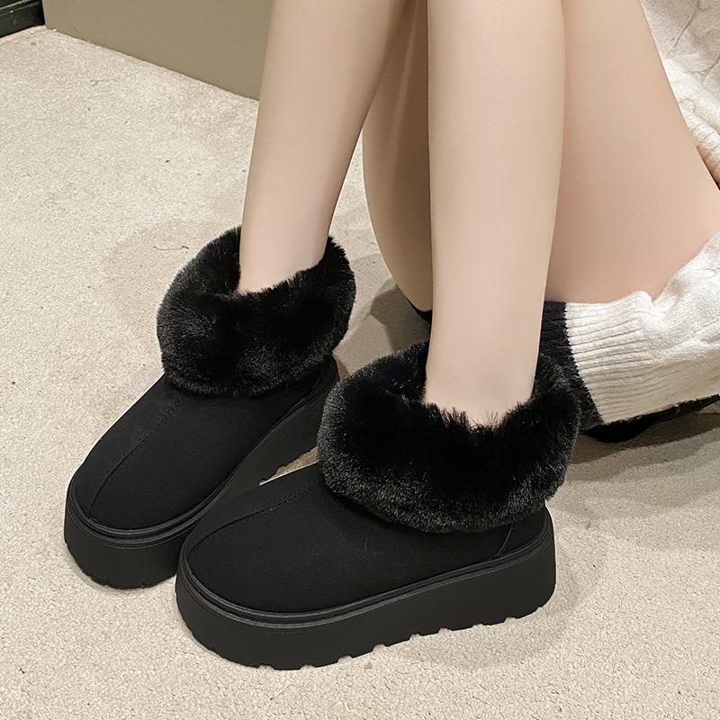 Fashionable New Comfortable Thick Soled Snow Boots  In Winter Waterproof Platform Elegant and Warm Women's Shoes