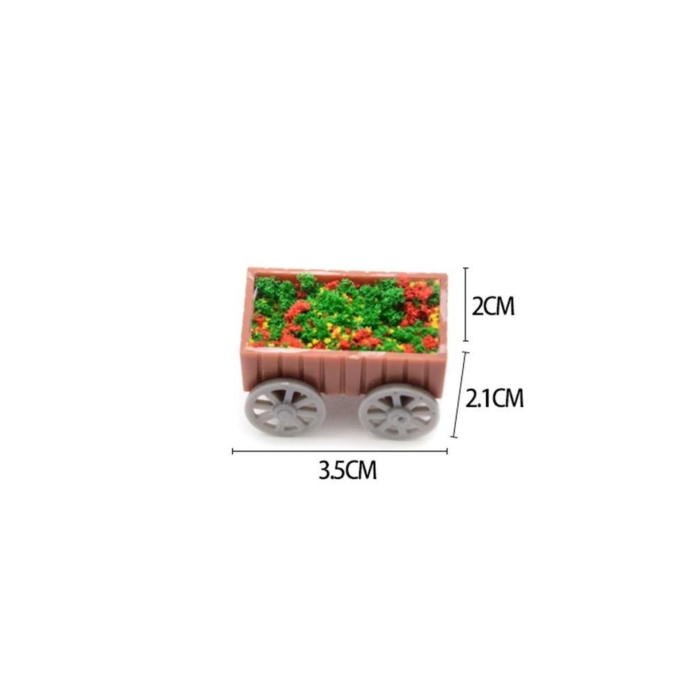 10pcs Plastic Micro Landscape Flower Bed Model 1:50 1:75 Scale Garden Border  Minihouse Accessories