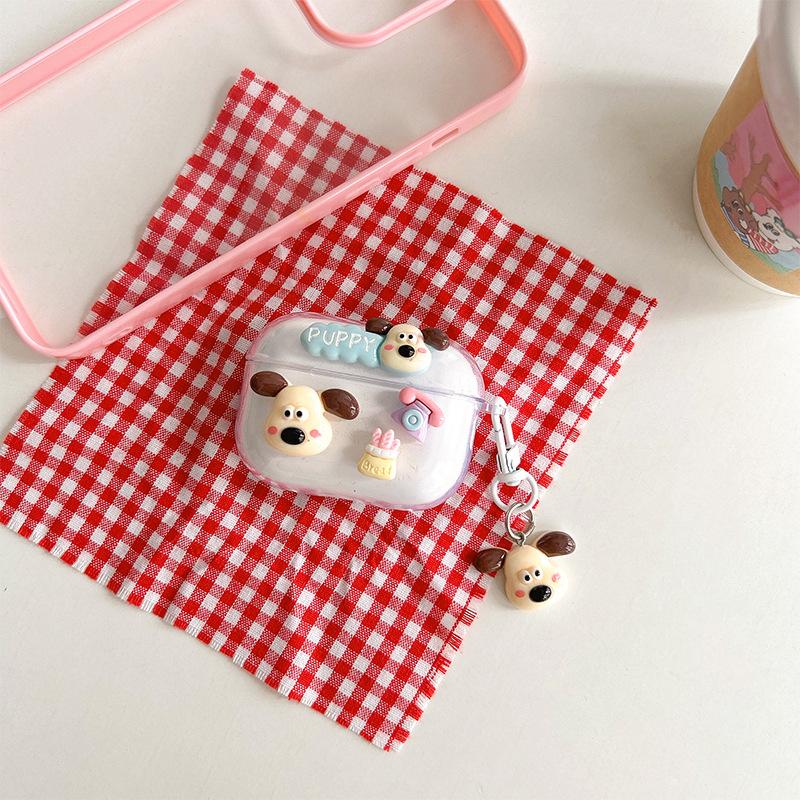 Cartoon Puppy Caterpillar Mobile Phone Case For Airpods4 Apple Bluetooth Headset Case Airpodspro2/3