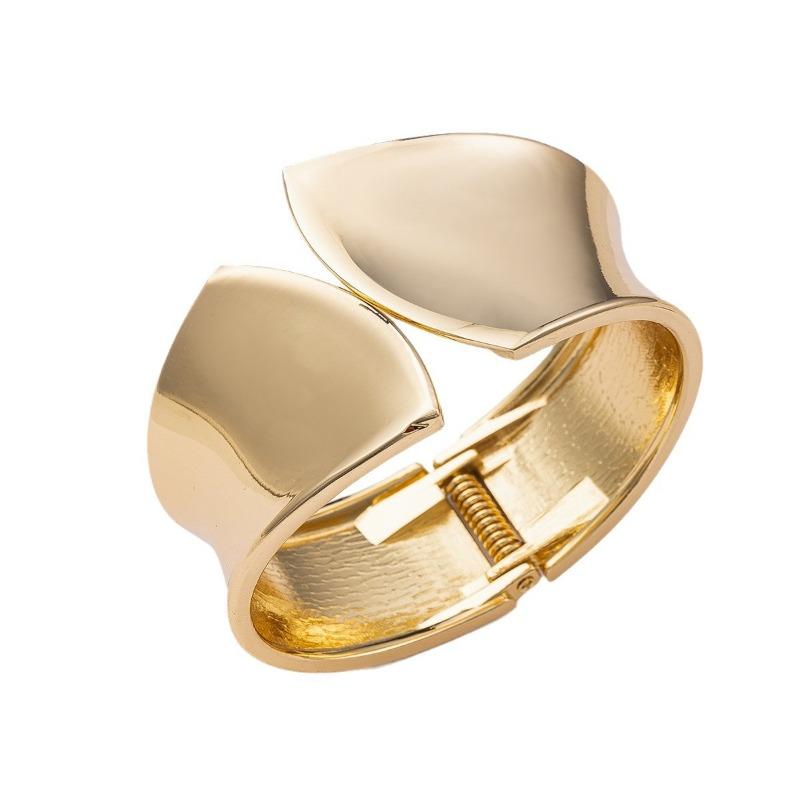 Alloy Open Bracelet Irregular Electroplating Bracelet Jewelry Women's Glossy Exaggerated Bracelet