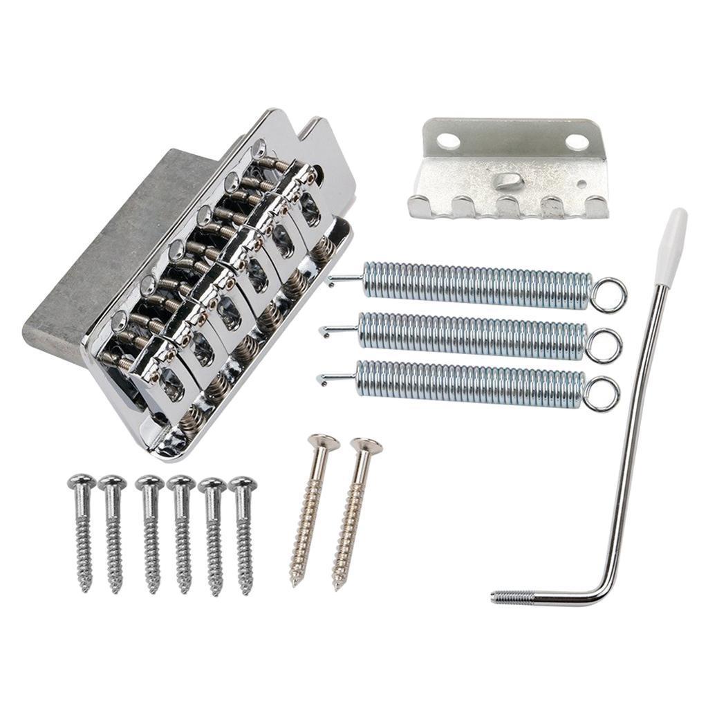 Elektrische Gitarre Einzelbrücke Kurbelstange Schrauben Schraubenschlüssel Feder für ST