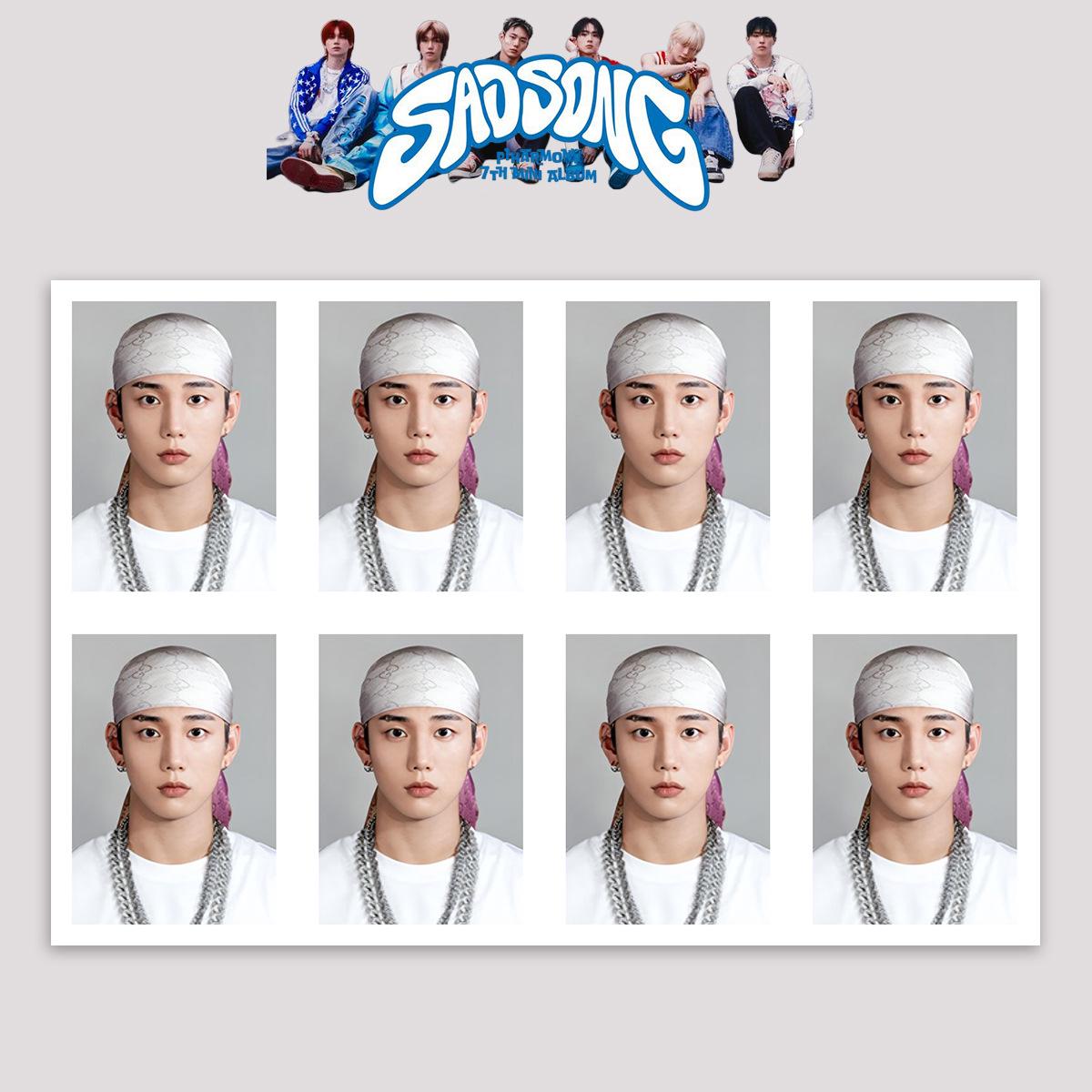 P1Harmony PLVE 1-Inch SAD SONG Passport ID Photo P1ece
