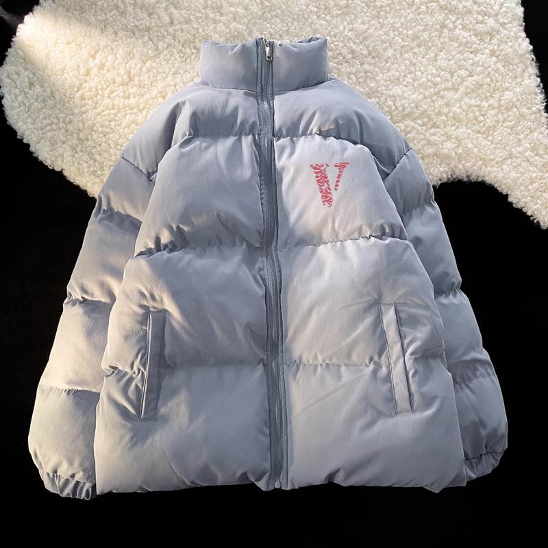 2024 Winter Fashion Unisex Stand-Up Collar Cotton-Padded Jacket - Warm, Thickened, Loose Fit