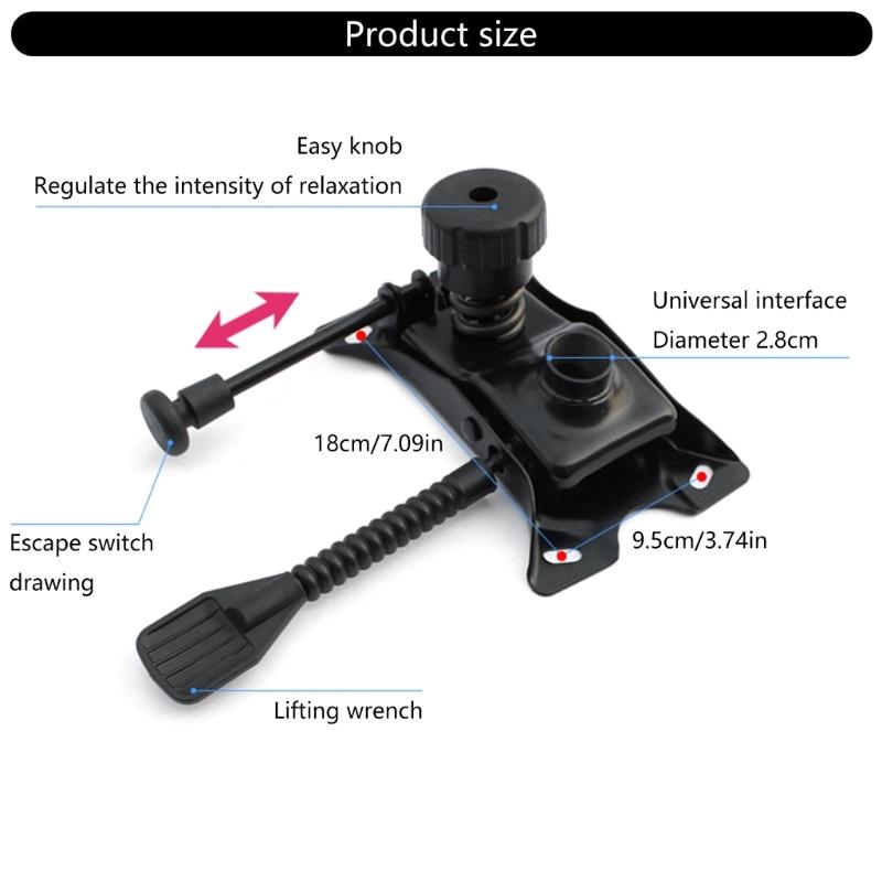 Sturdy Office Chair Platform Base Plate with Rust Resistant Coating for Home Offices & Conference Rooms Professional Use