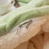 Thick Blanket Lamb Wool Warm Sleeping Double Side Microfiber Flannel Fleece Blankets for Bed Cozy Comfortable Super Soft Quilt
