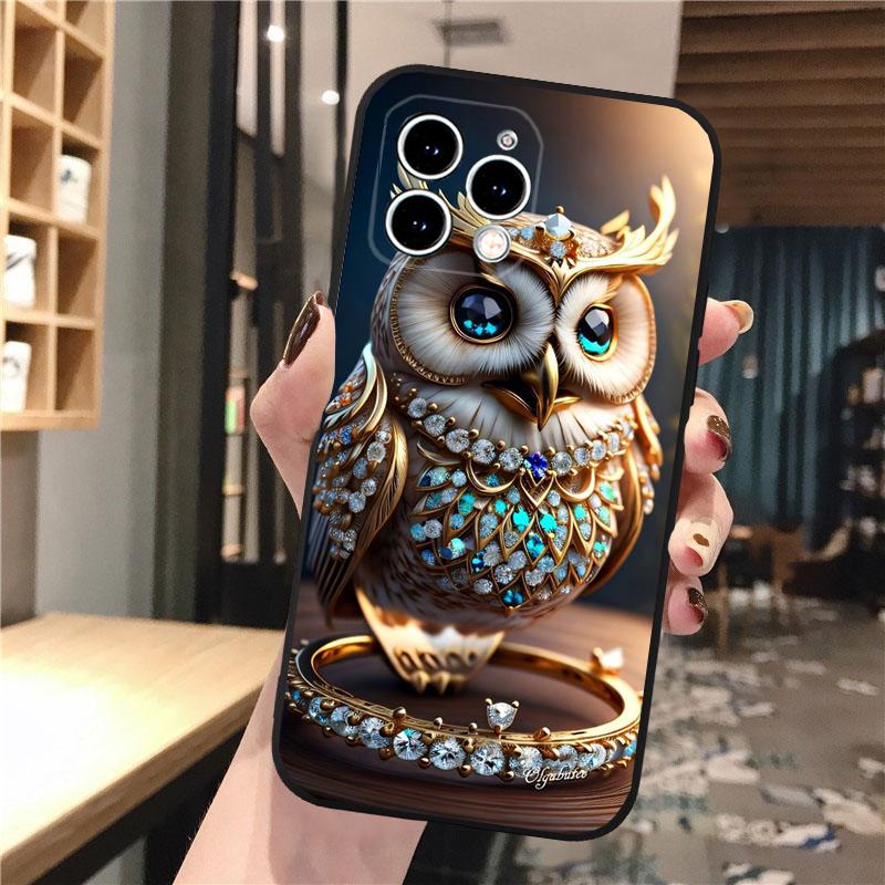 Fantasie Eule Telefon Fall Für iPhone Samsung Galaxy Redmi Xiaomi Oppo OnePlus Hinweis SA 7 8 9 10 11 12 13 14 20 21 22 23 53 54 Pro Max Plus Ultra TPU Weich