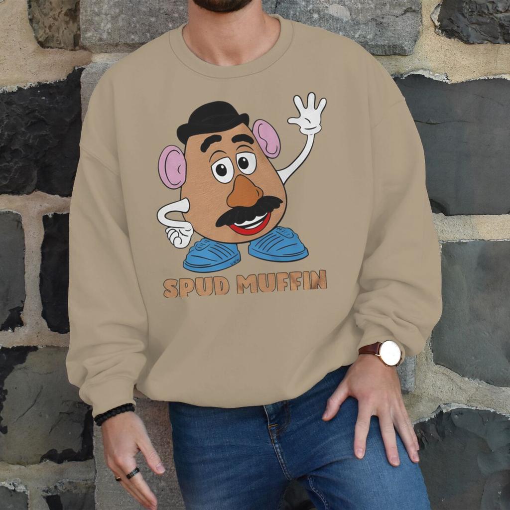 Cartoon Spud Muffin Sweet Potato Print Sweatshirt New Men Women Happy Valentine Gifts Long Sleeve Fashion Couple Pullover