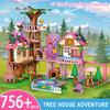 Creative City Street View Building Blocks Set Summer Treehouse Camping Model Educational Gift for Children Birthday