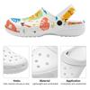 White Printed EVA Clogs Slippers Men Women Comfortable Breathable Slip On Casual Sandals Lightweight Soft Sole Summer Daily Wear