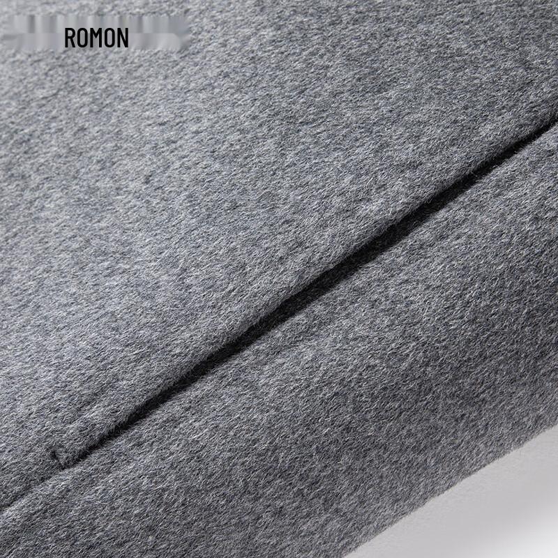 LOMON Men's Double-Sided Wool Blend Overcoat