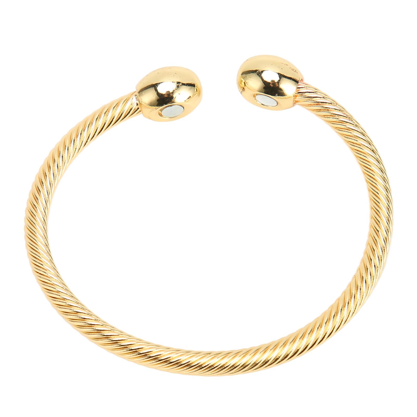 

Women Magnetic Bracelet Reduce Fatigue Promote Relaxation Stylish Slimming Bracelets Gold