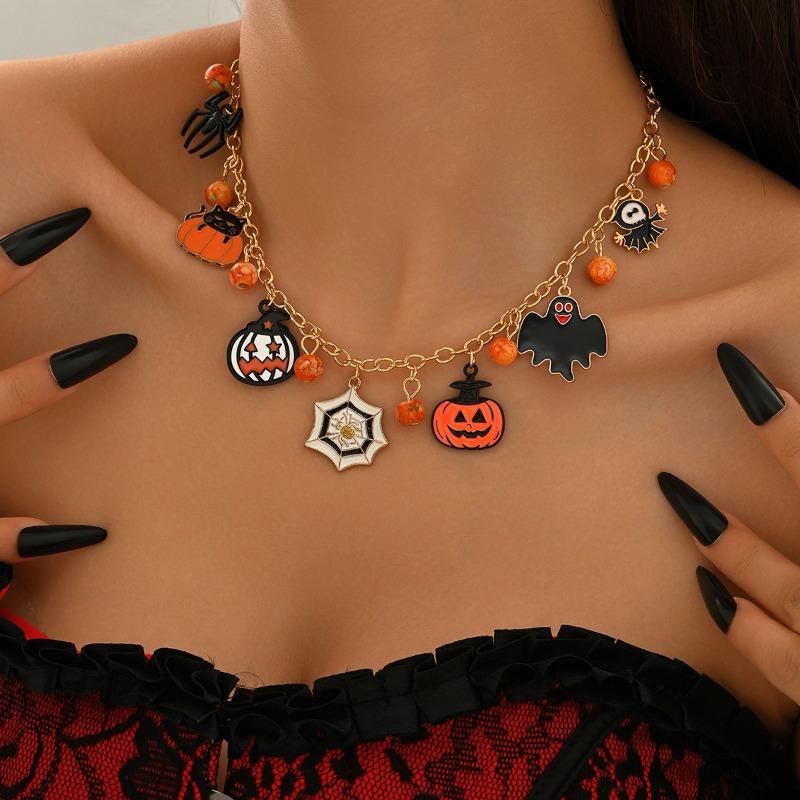 Necklace New Halloween Accessories Niche High-end Jewelry Clavicle Chain Women's Pendant Light Luxury Necklace