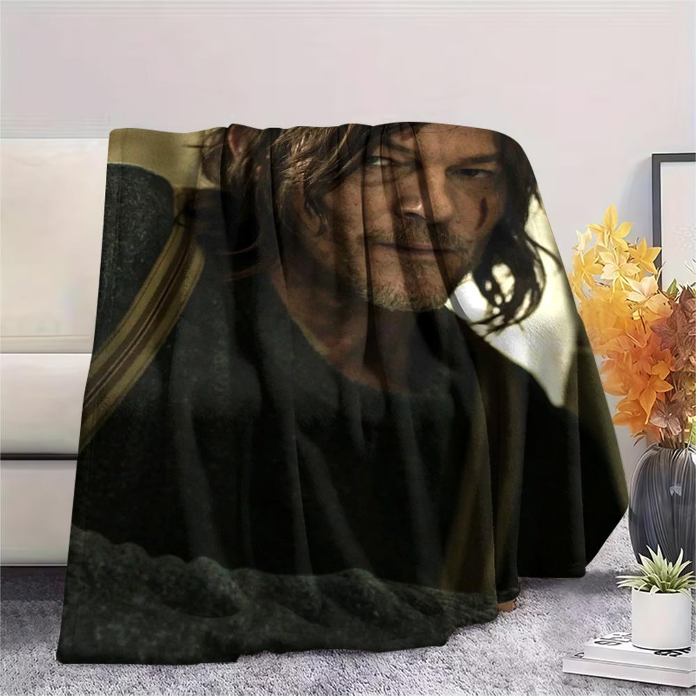 1PC THE WALKING DEAD Print Flannel Blanket, High quality Comfortable for All Seasons, Home Decor, Warmth and Comfort, Perfect for Christmas Gifts214