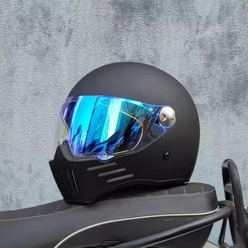 Motorcycle Helmet Full Face casco moto Helmet Vintage Chopper Retro capacete de motocicleta modular helmet DOT Approval