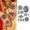 Adesivos de Transferência de Água Tatuagem Temporária de Henna Índia Mehndi Flor Arte Corporal Adesivo Mulher/Senhora/Menina