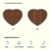 Heart Design Jewelry Organizers Denims Multi Compartment Storage Box For Earrings Necklaces Rings Travel Essential