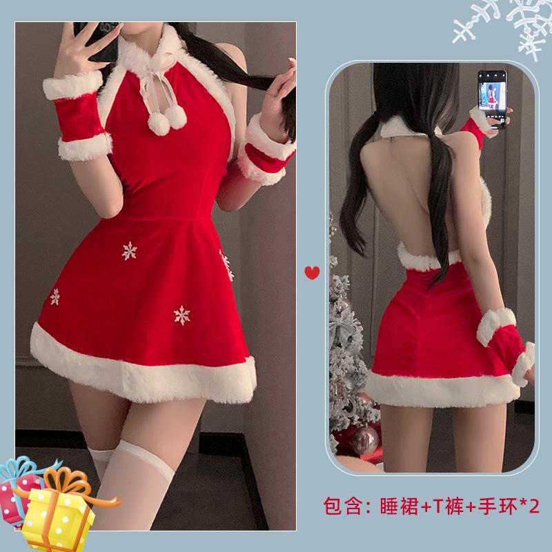 Sexy Lingerie Christmas Cos Cosplay Velvet Sexy New Robe Suit