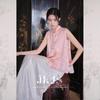 JK&JS New Chinese Style Rayon Jacquard Two-Piece Set
