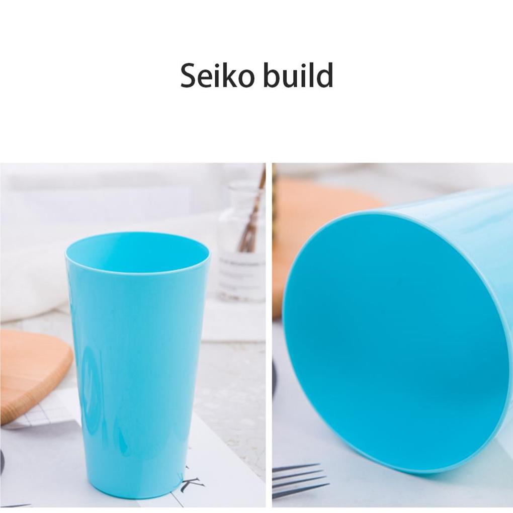 4Pcs Drinking Cups Coloured Reusable Birthday Water Mug Travel Juice Milk Tea Cup Set Party Camping Barbecue Classroom