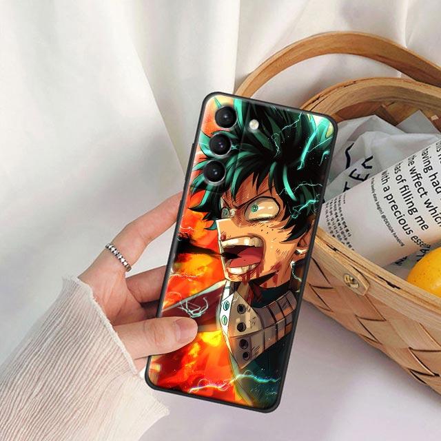 My Hero Academia Midoriya Izuku Anime Phone Case for Samsung Galaxy S22 S21 S20 Fe 5G S7 S8 S9 S10e Plus Ultra Silicone Cover