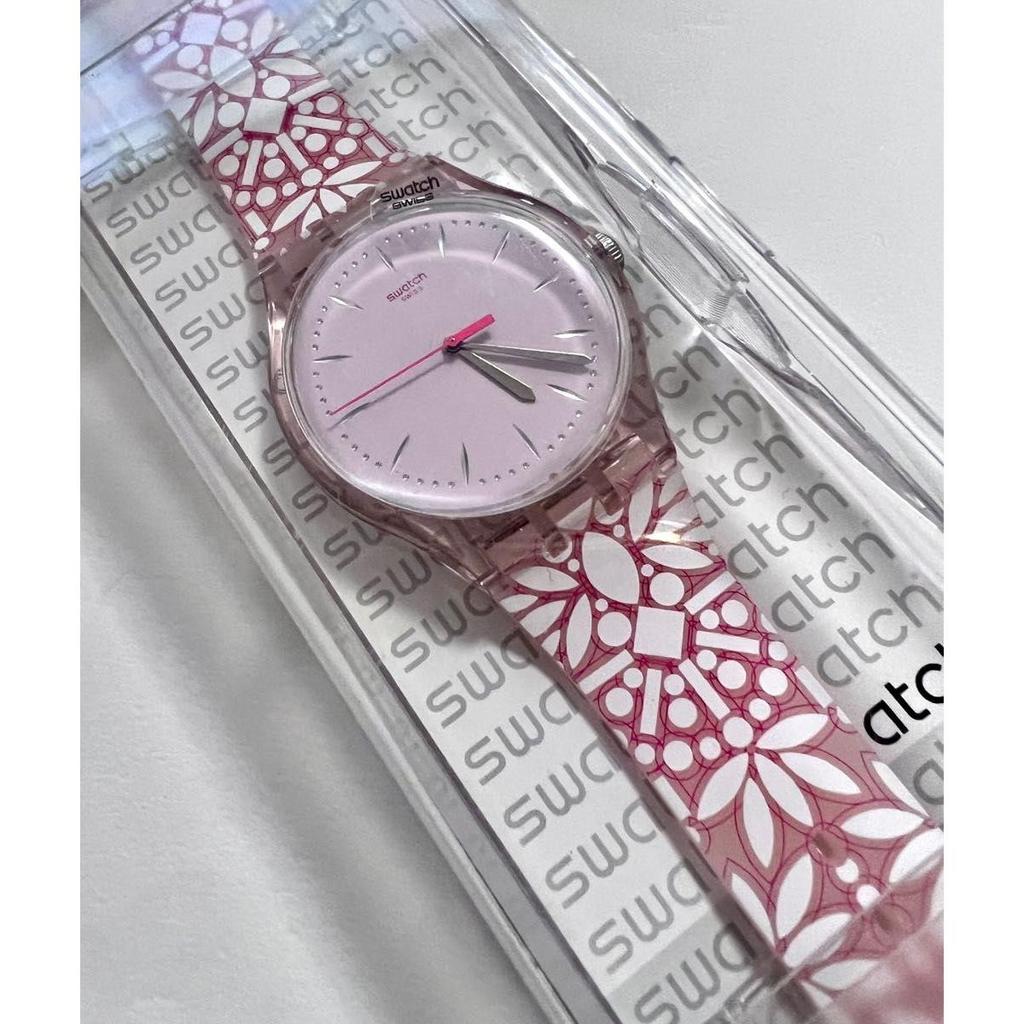 Used Relisting OK! ! [Popular Sold Out Model] SWATCH SUOP109 [Watch FLEURIE] Originals Fleurie