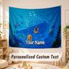 Custom Name Text Tapestry,Minecraft Boho Wall Hanging, Decorative Backdrop Tapestry For Room