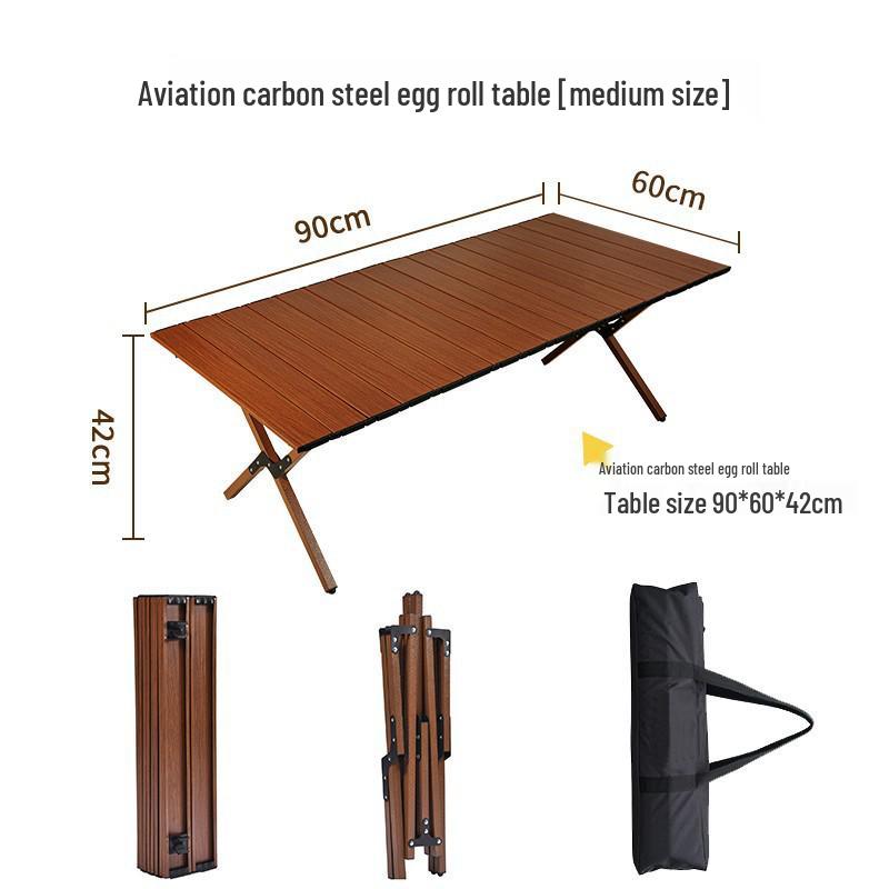 Conjunto Portátil Ultraleve de Mesa Dobrável e Cadeiras de Alumínio para Acampamento ao Ar Livre e Piqueniques