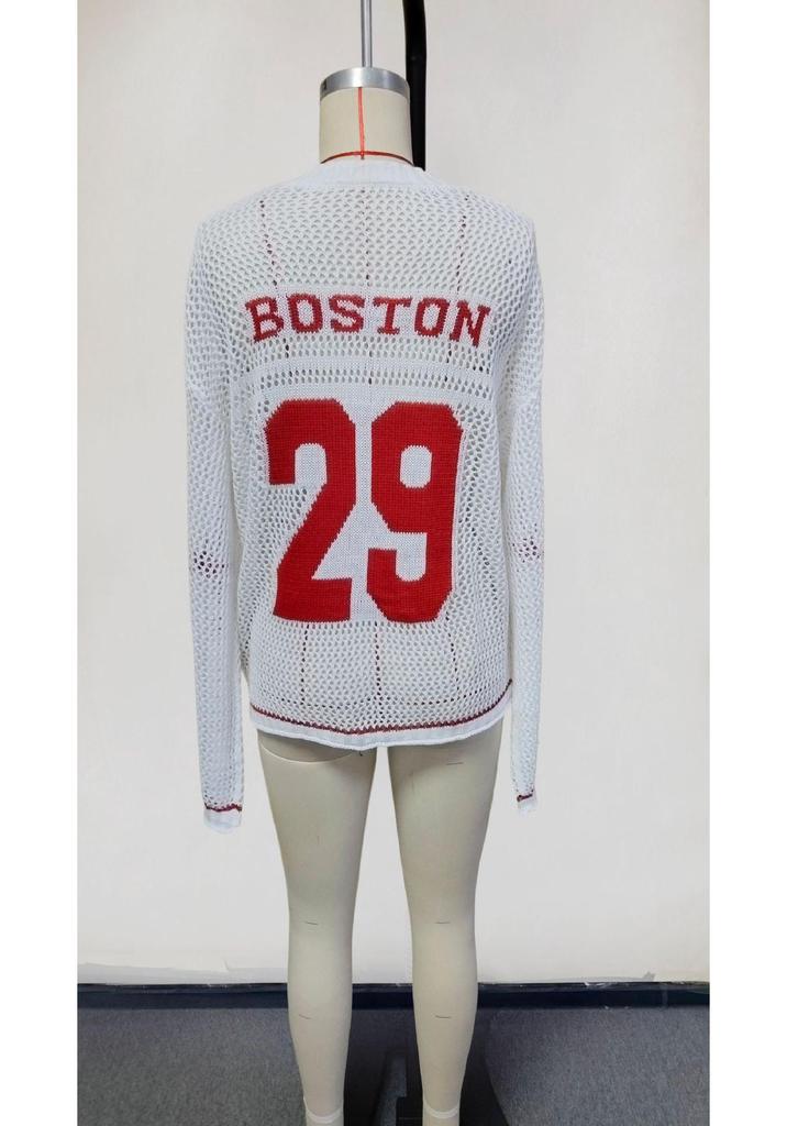 Manga 2025 Digital Print V-neck Knit Sweater: New Fashion Casual Streetwear