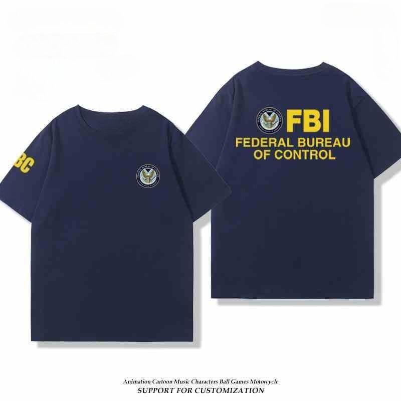 

2026 Federal Bureau of Control FBC Paranormal Organization Unisexs and Womens Short Sleeve TShirt Summer Versatile Cotton Top S