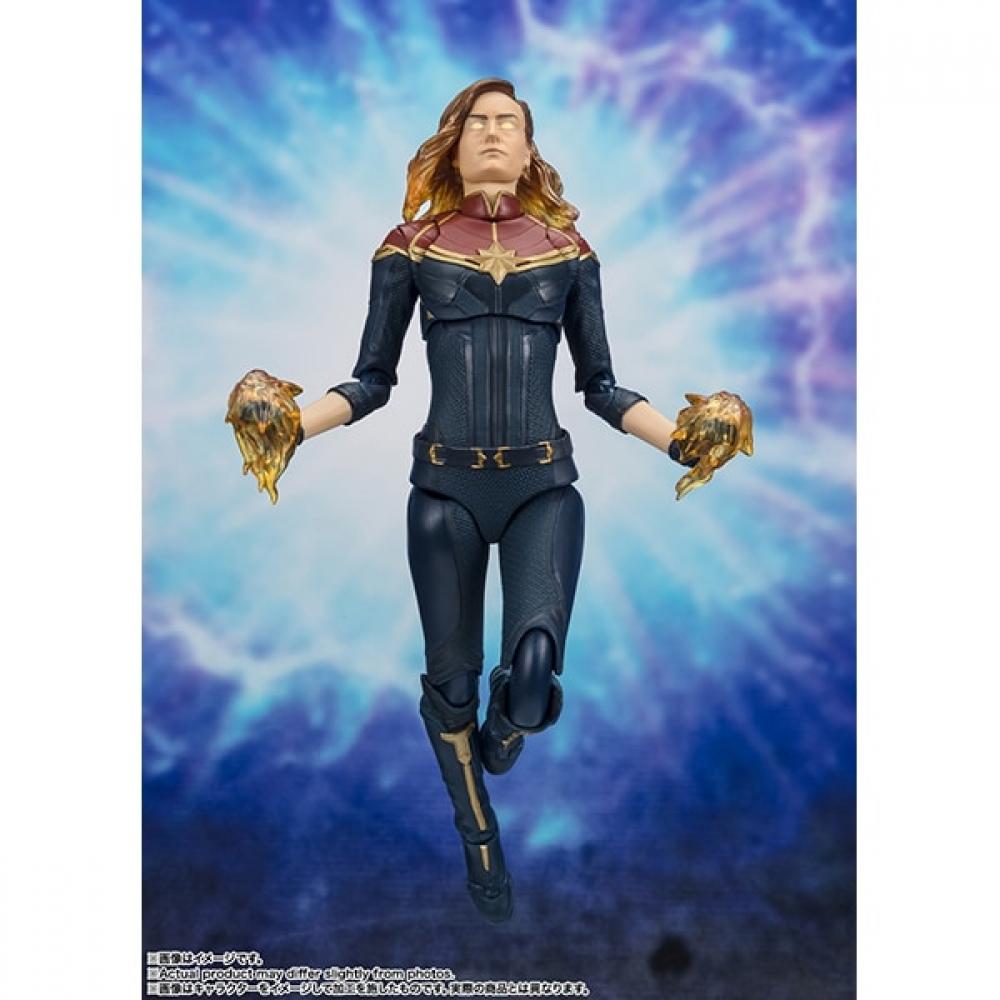 Bandai Spirits S.h. Figuarts  Figuarts  Captain Marvel  Marvels  [pre Painted Action Figure  Total Height Approx. 150 Mm]