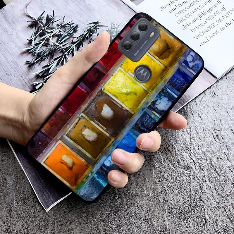 

Watercolor Palette Painting Box Case For Motorola G Stylus 5G G Play G35 G45 G54 G24 G86 G04S E13 E14 E32 E32S Moto E14