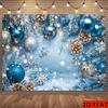 1 Stück Blau Silber Weihnachtsdekoration Hintergrund Winter Kulisse Dekorationen Für Fotostudio Fotokabine Weihnachtsfeier