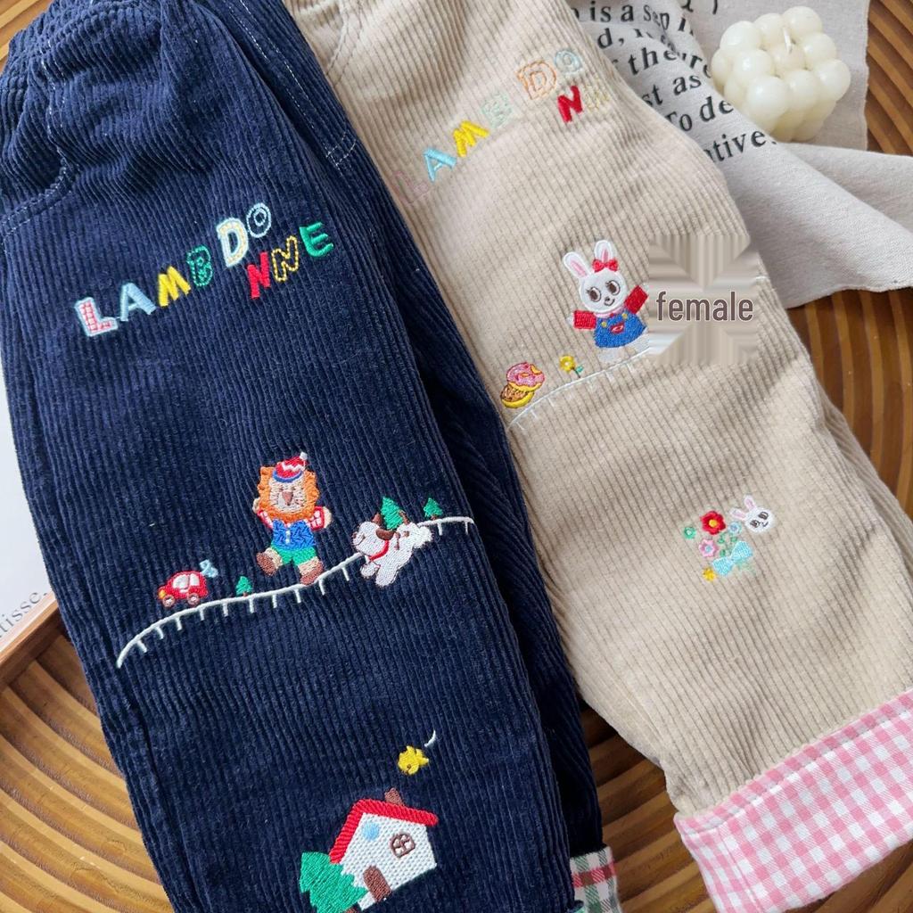 2025 Winter Corduroy Plush Pants for Toddlers: Thick, Warm, and Casual