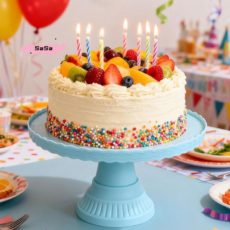 1 Stück Plastik-Kuchenständer Ausstellungsständer Dessert-Dekorationstablett für Hochzeit Geburtstag Küche Esszimmer Schreibtischzubehör