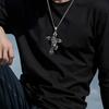 Trendy Men's Cross Hip Hop Necklace Premium Niche Accessories Pendant for Boys' Versatile Personality