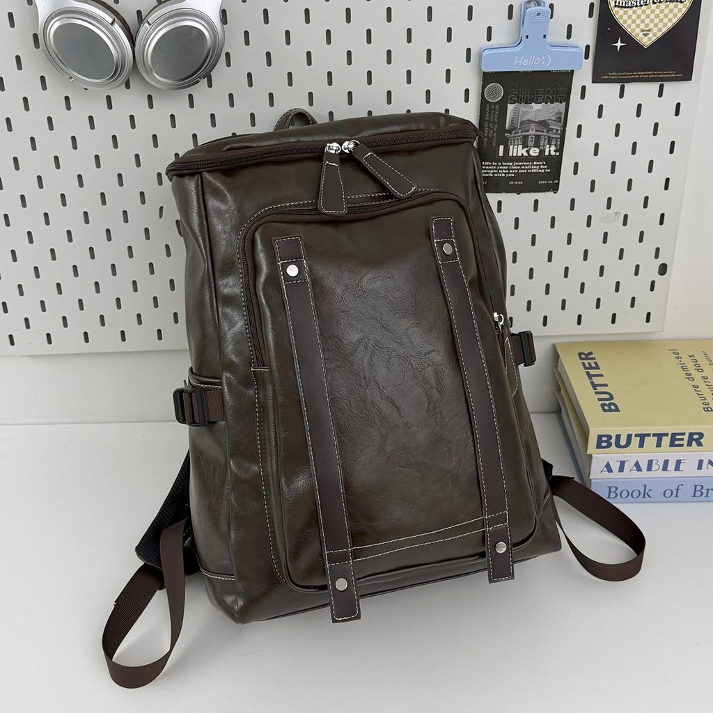 Schoolbag niche premium sense retro backpack women travel light backpack women 1011 new autumn retro commuter backpack