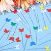 200 Pcs Quilting Pins Butterfly Shaped End Flat Head Sewing Pins Mixed Color Set
